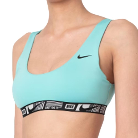 Haut de maillot de bain Vert Femme Nike Banded Bottom
