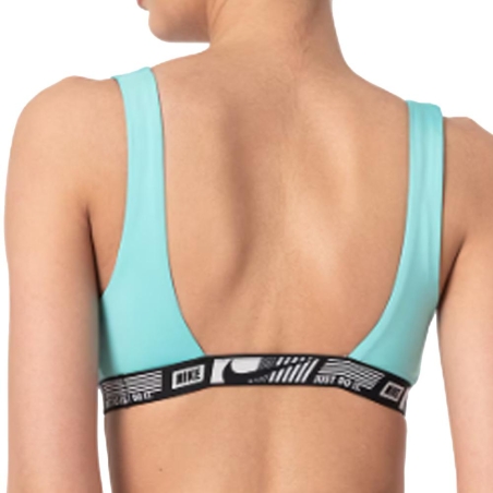Haut de maillot de bain Vert Femme Nike Banded Bottom