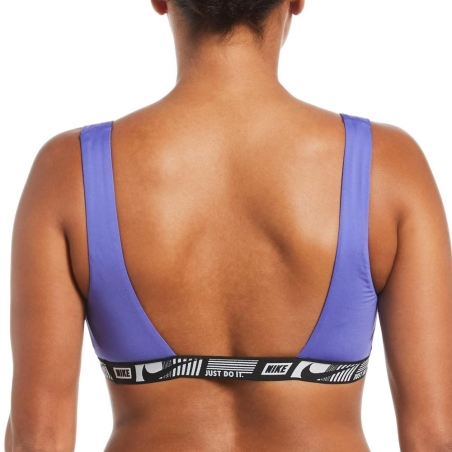 Haut de maillot de bain Violet Femme Nike Banded Bottom