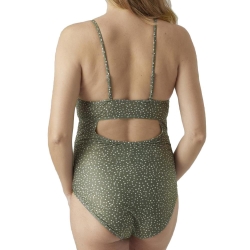 Maillot de bain de Grossesse Kaki Femme Mamalicious Panilla