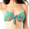 Haut de Bikini à Motif Turquoise Femme Sun Project Push Up