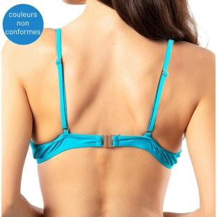 Haut de Bikini à Motif Turquoise Femme Sun Project Push Up