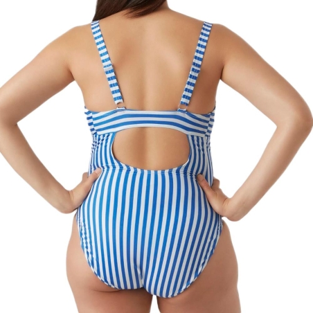 Maillot de bain de Grossesse Blanc/Bleu Femme Mamalicious Zaga