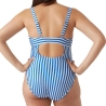 Maillot de bain de Grossesse Blanc/Bleu Femme Mamalicious Zaga