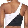 Haut de maillot de bain Blanc/Noir/Rose Femme Nike NESSC259
