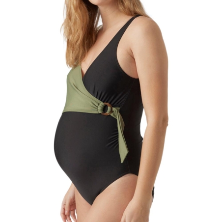 Maillot de bain Vert/Noir Femme Mamalicious 20017625