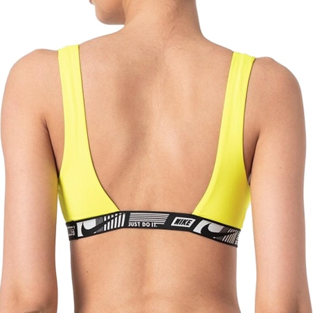 Haut de maillot de bain Jaune Femme Nike Banded Bottom