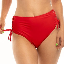 Bas de Bikini Taille Haute Rouge Femme Sun Project