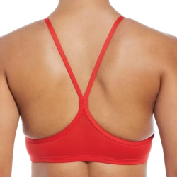 Haut de maillot de bain Orange Femme Nike Racerback312