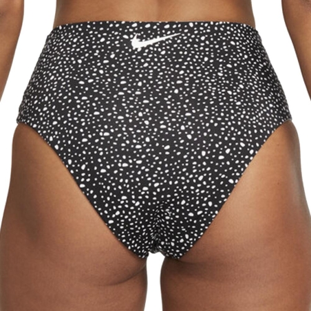 Bas de maillot de bain Femme Noir/Blanc Nike Reversible High Waist Cheeky Bottom