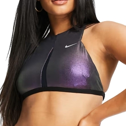 Haut de maillot de bain Noir Femme Nike NESSA