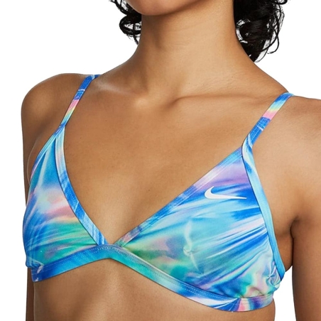 Haut de maillot de bain Bleu Femme Nike Lace Up