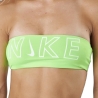 Haut de maillot de bain Vert Fluo Femme Nike Bandeau Bikini Top