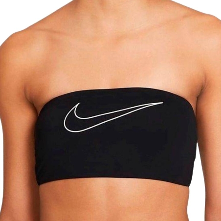 Haut de maillot de bain Noir Femme Nike Bandeau Bikini