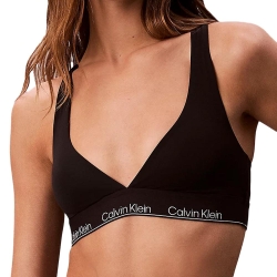 Haut de Maillot de Bain Noir Femme Calvin Klein Jeans Racerback