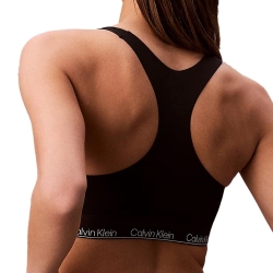 Haut de Maillot de Bain Noir Femme Calvin Klein Jeans Racerback