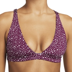 Haut de maillot de bain Violet Femme Nike Reversible Bralette