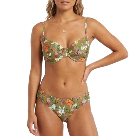 Maillot de bain Deux Pièces Vert Femme Haute Pression V282