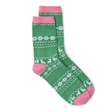 Chaussettes Vertes/Roses Femme Vero Moda Flocons