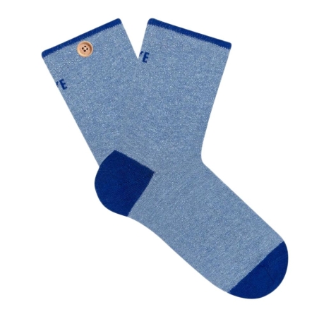 Paire de Chaussettes Bleu Femme Cabaia