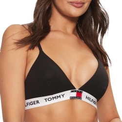 Soutien Gorge Noir Femme Tommy Hilfiger Triangle