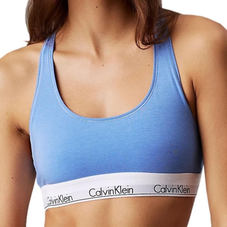Brassière Bleu Femme Calvin Klein Jeans Unlined 0000F3785E