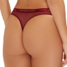 Lot de 3 Strings Blanc/Rouge/Noir Femme Tommy Hilfiger Thong