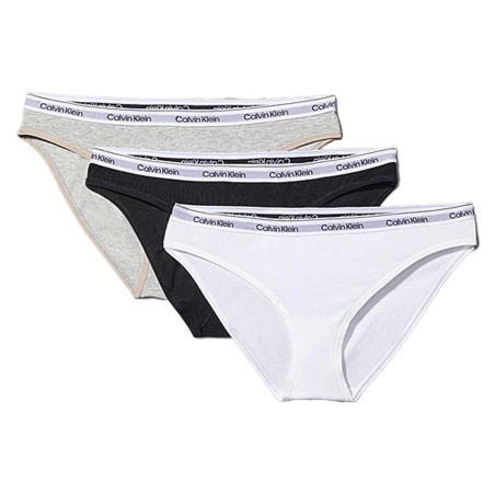 Sous vetement Noir/Gris/Blanc Femme Calvin Klein Jeans Bikini
