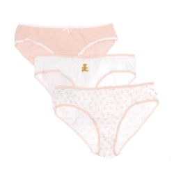 Lot x3 Culottes Rose/Blanche Femme Lulu Castagnette