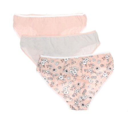 Lot x3 Culottes Rose/Grise Femme Lulu Castagnette