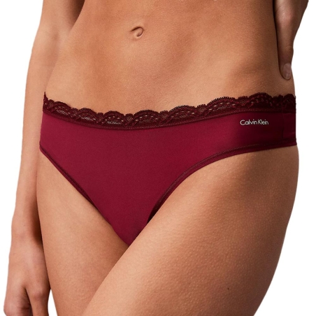 String Bordeaux Femme Calvin Klein Jeans Thong