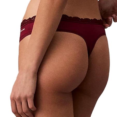String Bordeaux Femme Calvin Klein Jeans Thong