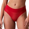 Culotte Rouge Femme Calvin Klein Jeans Brazilian