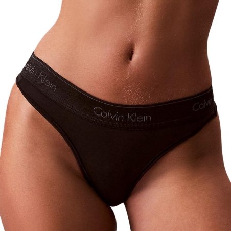 String Noir Femme Calvin Klein Jeans Thonge