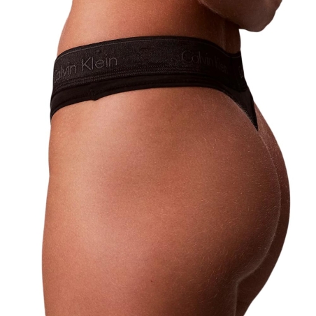 String Noir Femme Calvin Klein Jeans Thonge