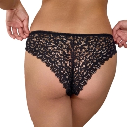 Tanga Noir Femme Les Petites Bombes MONA