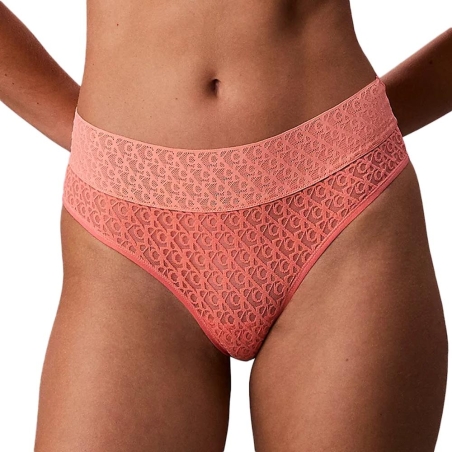 Culotte Rose Corail Femme Calvin Klein Jeans Brazilian
