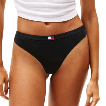 x5 Strings Noirs Femme Tommy Hilfiger Thong