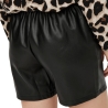 Short Similicuir Noir Femme JDY Amalie