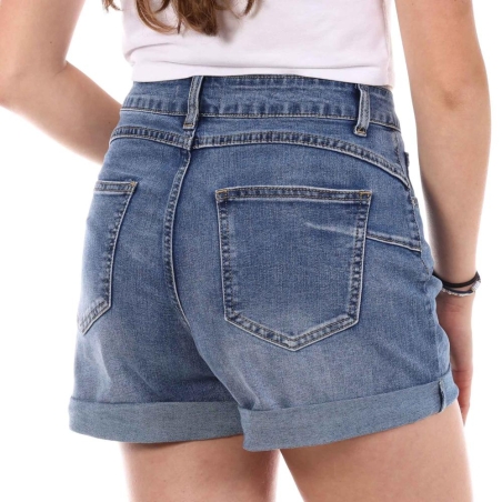 Short en jean Bleu Femme Monday Premium LW526