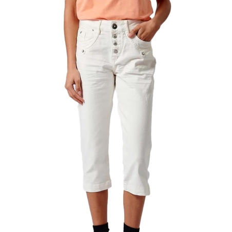 Pantacourt Blanc Femme Kaporal LOLIE24