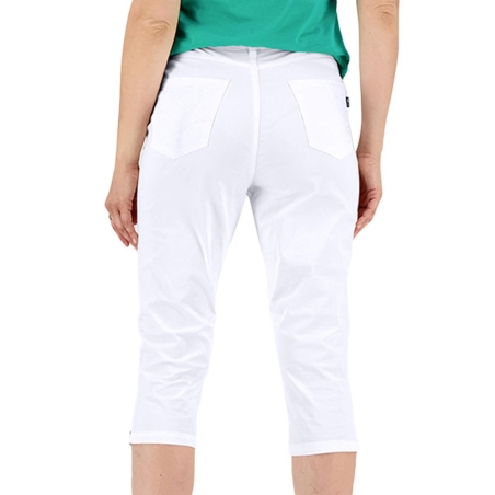 Pantacourt Corsaire Blanc Femme TBS SANTACOR