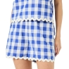 Short Vichy Bleu/Blanc Femme YAS Yaslura