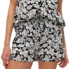 Short Noir/Beige à Motifs Femme Vero Moda Easy Joy