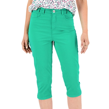 Pantacourt Corsaire Vert Femme TBS SANTACOR