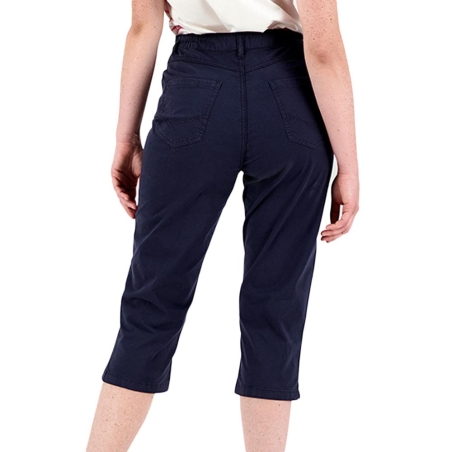 Pantacourt Corsaire Marine Femme TBS SANTACOR