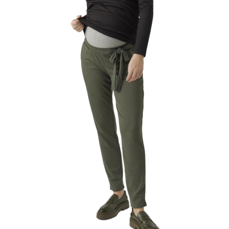 Pantalon de Grossesse Kaki Femme Mamalicious Mini