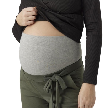 Pantalon de Grossesse Kaki Femme Mamalicious Mini