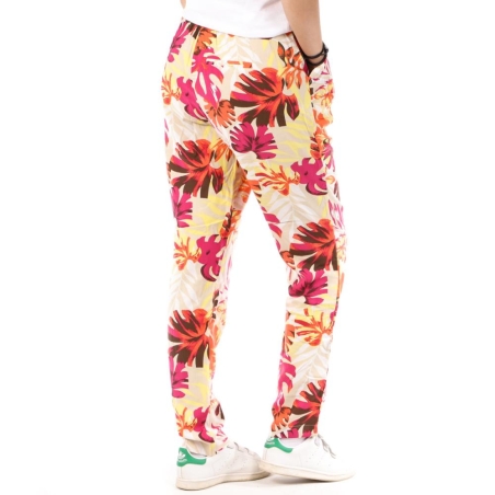 Pantalon Orange à fleurs Femme Only Nova Life