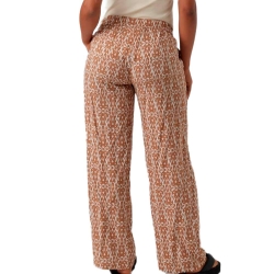 Pantalon Blanc/Marron Femme Mamalicious Rita